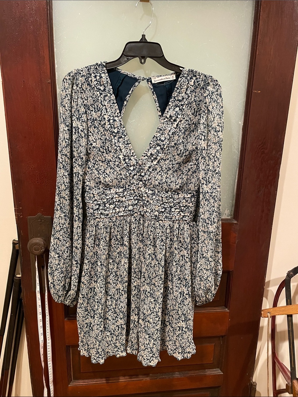 Abercrombie & Fitch Navy and White Floral Mini Dress